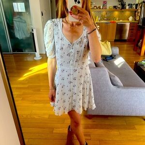 LOVESHACKFANCY- Floral Puff Sleeve Dress